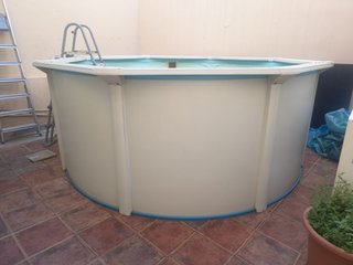 Piscina redonda chapa 3m diámetro