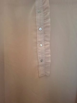 Blusa H&M manga larga beige Talla M