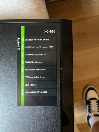 Acer Aspire XC-895 i7  con monitor HP E243D