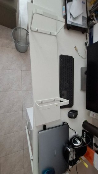 Mensola per scrivania bianca