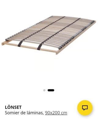 Somier LÖNSET Ikea 90x200 cm