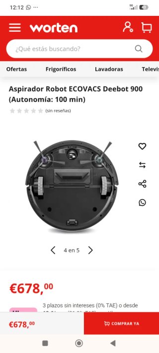 Robot aspirador ECOVACS Deebot 900