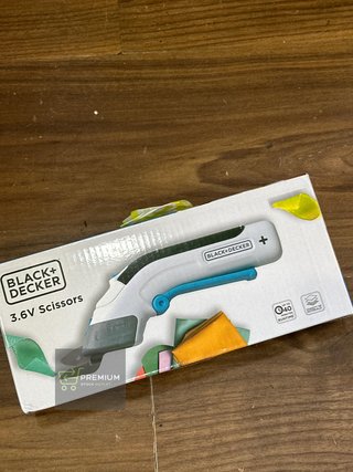 BLACK+DECKER Tijeras 3,6v, Gatillo extralargo
