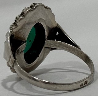 ANTIGUO ANILLO PLATA Y ORO PORTUGAL SIGLO XIX