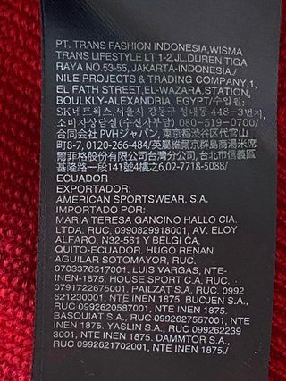Jersey Tommy Hilfiger Rojo XXL