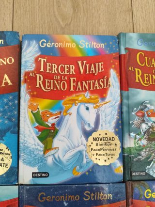 Lote de libros de viaje al reino de la fantasía