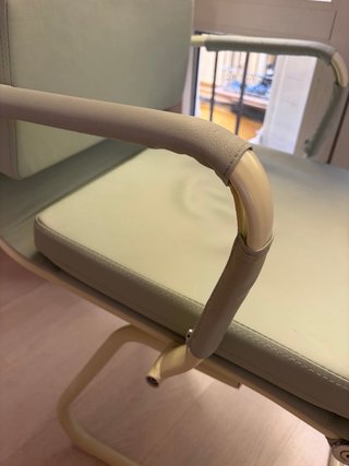 Silla de escritorio Sklum color verde y beige
