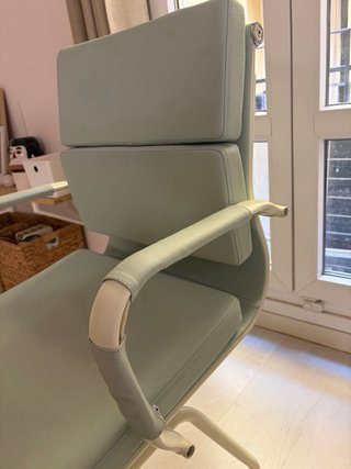 Silla de escritorio Sklum color verde y beige