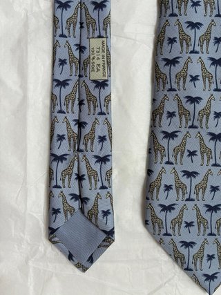 Lote 2 Corbatas Hermes Paris Jirafas