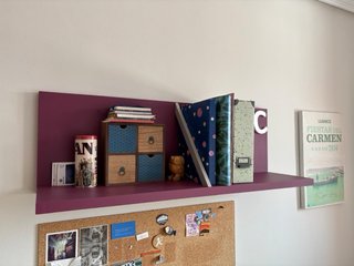 Estantería Decorativa Morada