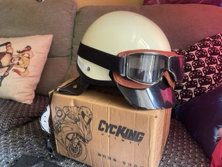 Casco Moto/Patinete Retro nuevo a estrenar.