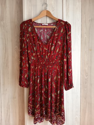 Vestido corto estampado Springfield Talla M