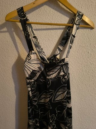Vestido midi estampado floral