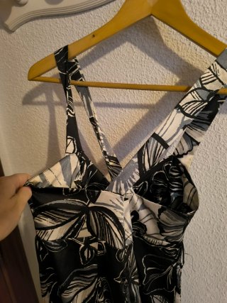 Vestido midi estampado floral