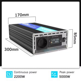 Inversor Onda sinusoidal Pura 5000W 24V