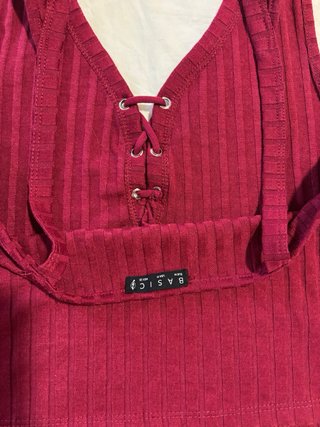Top Stradivarius Rojo Talla M