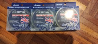 3 bobinas Hilo de Pescar Okuma Specialist 3.0