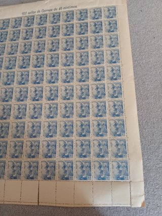 100 sellos Francisco Franco 45 céntimos