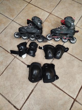 Patines en línea negros talla 35-38