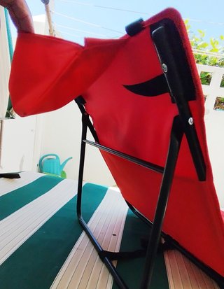Tumbona, silla, plegable de playa,Sin Uso.