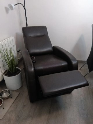 Sillón eléctrico de piel