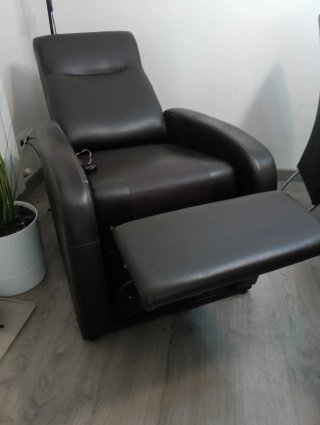 Sillón eléctrico de piel