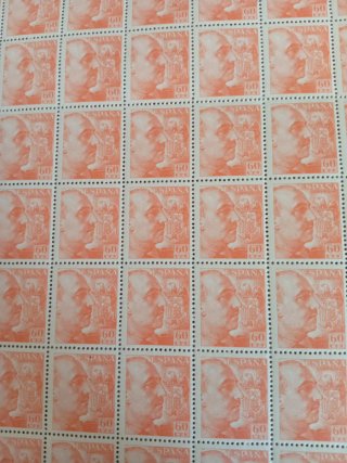 100 sellos 60 céntimos Francisco Franco