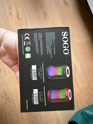 Altavoz Portátil Sogo Bluetooth LED
