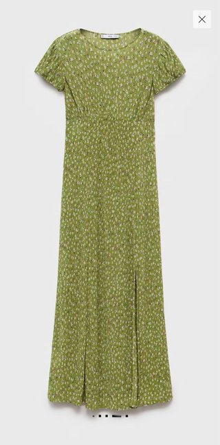 Vestido premamá estampado flores Mango Talla M