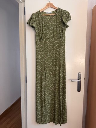 Vestido premamá estampado flores Mango Talla M