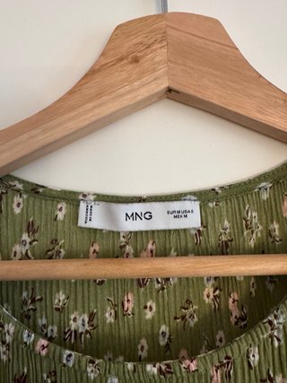 Vestido premamá estampado flores Mango Talla M