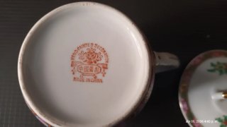 Taza de té de porcelana china con tapa