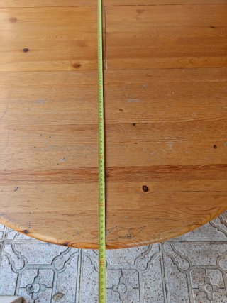 Mesa redonda extensible madera maciza