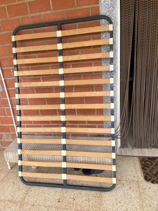 Somier de madera y metal sin patas 180x 110