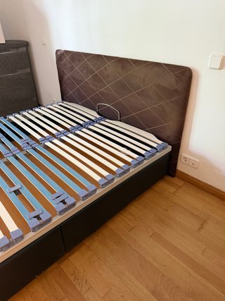 Cabecero cama 150 ante marrón