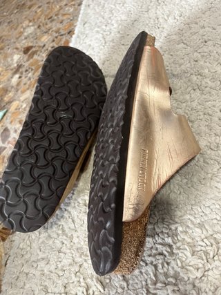 Sandalias Birkenstock Talla 42 Oro Rosa