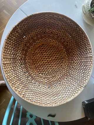 Cesta de mimbre redonda diametro 60 cm