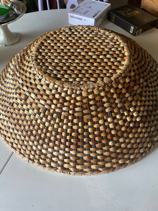 Cesta de mimbre redonda diametro 60 cm