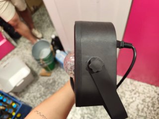 Máquina de humo para fiestas y luces de discoteca