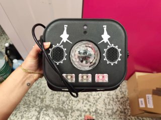 Máquina de humo para fiestas y luces de discoteca