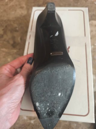 Zapatos Salón Balenciaga Negros con Lazo