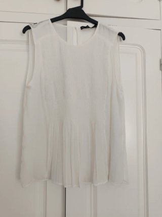 Blusón Zara Blanco