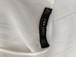 Blusón Zara Blanco