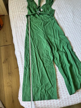 Mono lino Mango Verde Talla xs