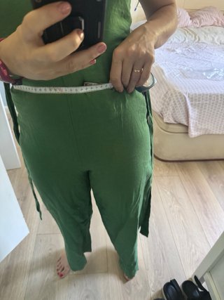 Mono lino Mango Verde Talla xs