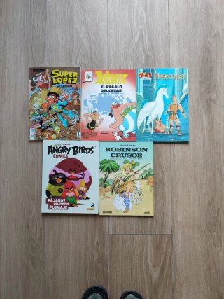 Robinson,Super López, Asterix, Angry Birds, Hercul