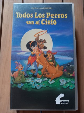 VHS - "Todos los perros van al cielo".