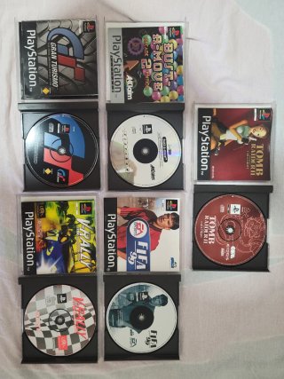 Consola PlayStation 1 Gris + Juegos y Mandos