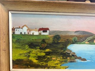 CUADRO DE RÍO Y PUEBLO
