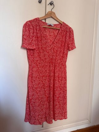 Vestido premamá Mango flores.